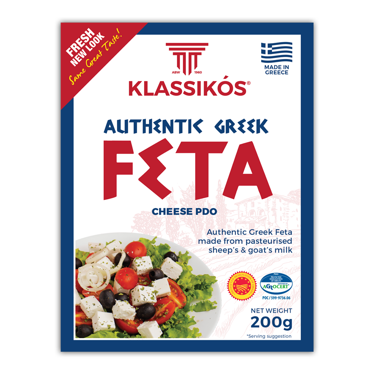 Klassikos Feta Cheese 200g | Harris Farm Markets Online