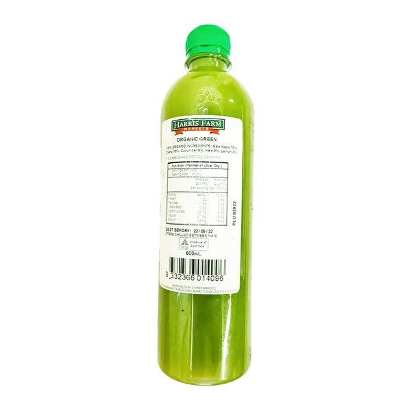 Harris Farm Freshly Squeezed Organic Green Juice 600ml