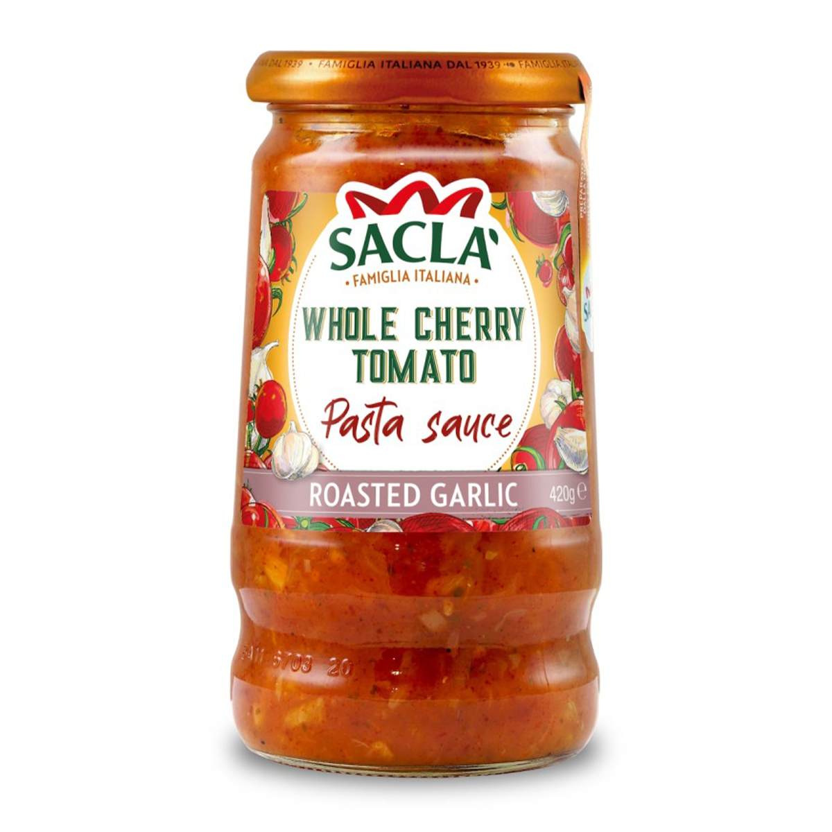 Sacla Tomato and Roasted Garlic Sauce 420g