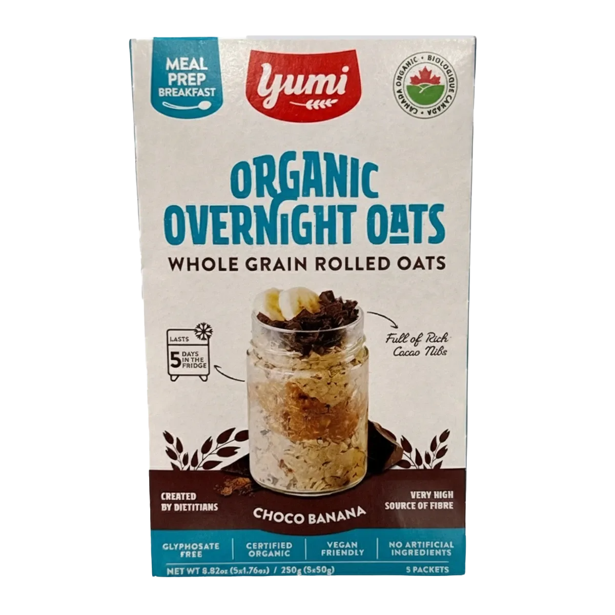 Yumi Organic Overnight Oats Choco Banana 250g