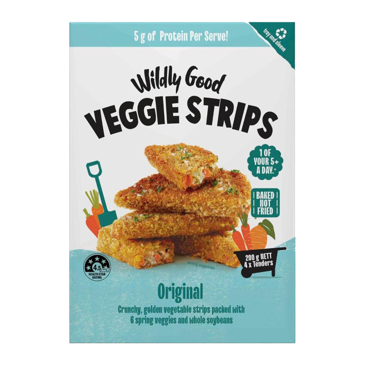 Wildly Good Organic Veggie Strips 200g