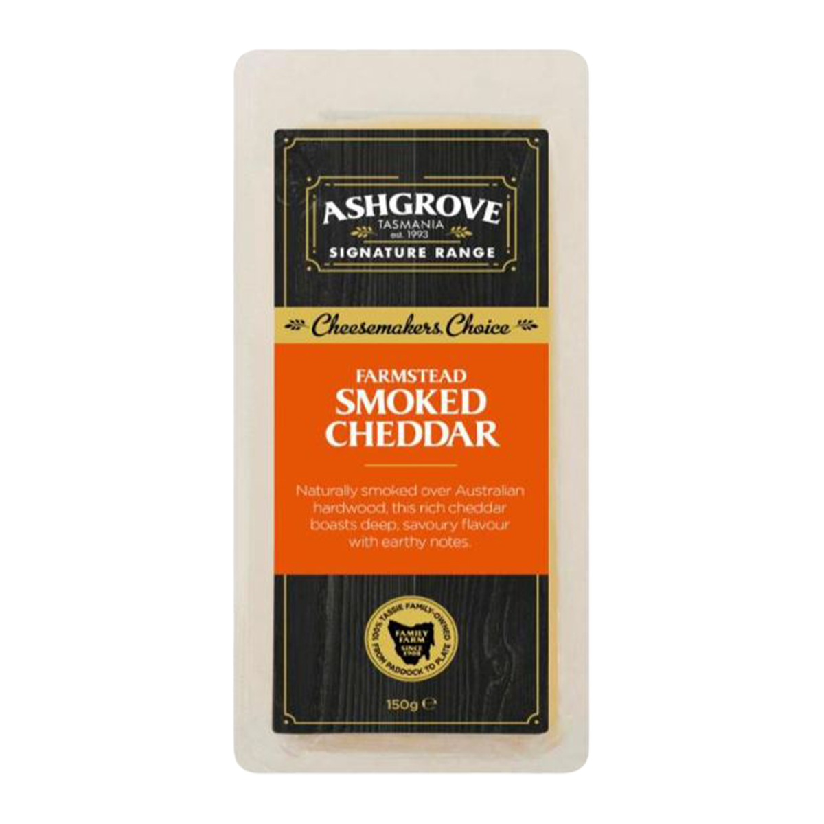 Ashgrove Farmstead Smoked Cheddar Cheese 150g