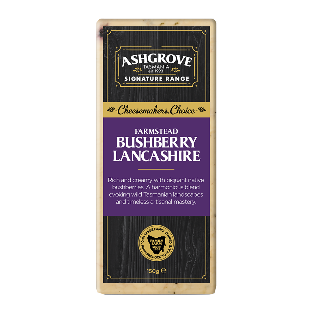 Ashgrove Farmstead Bushberry Lancashire Cheese 150g