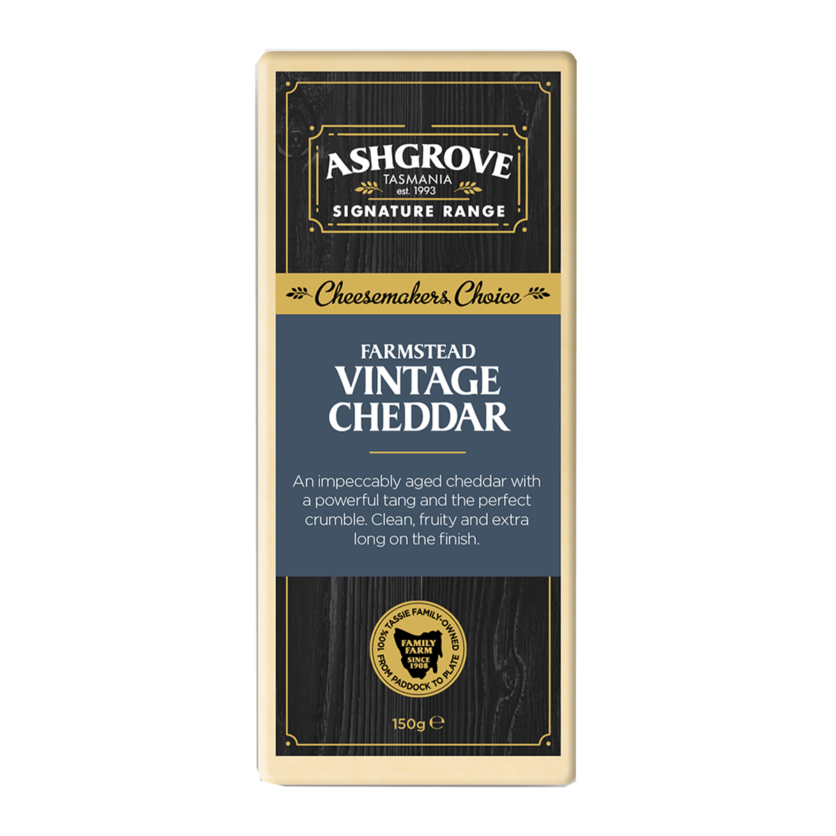Ashgrove Farmstead Vintage Cheddar Cheese 150g