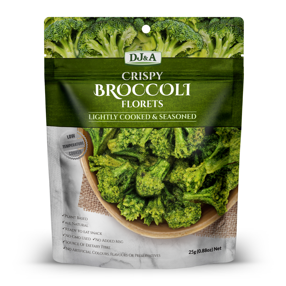 DJ&A Crispy Broccoli Florets 25g | Harris Farm Markets Online