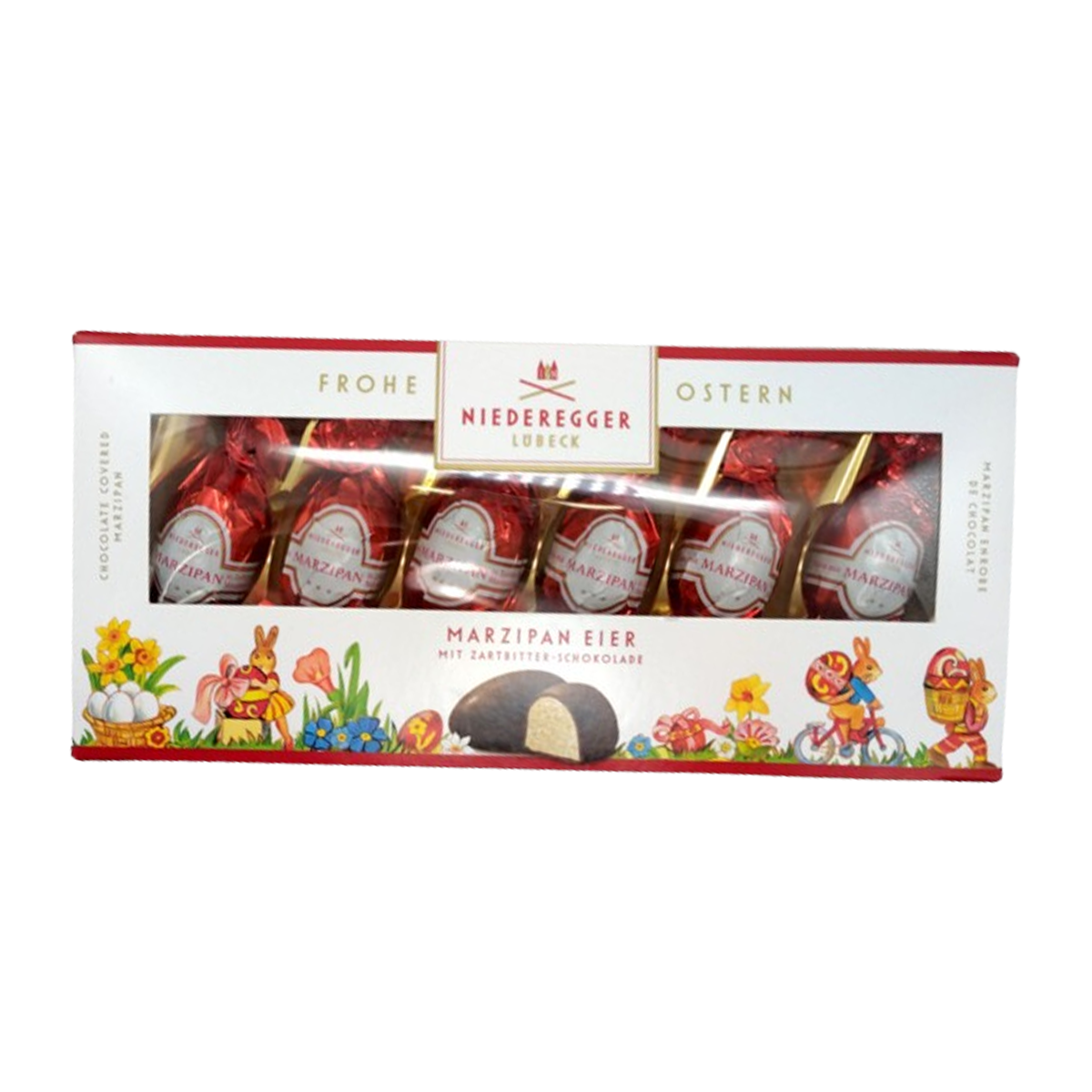 Niederegger Marzipan Milk and Dark Chocolate Eggs 100g