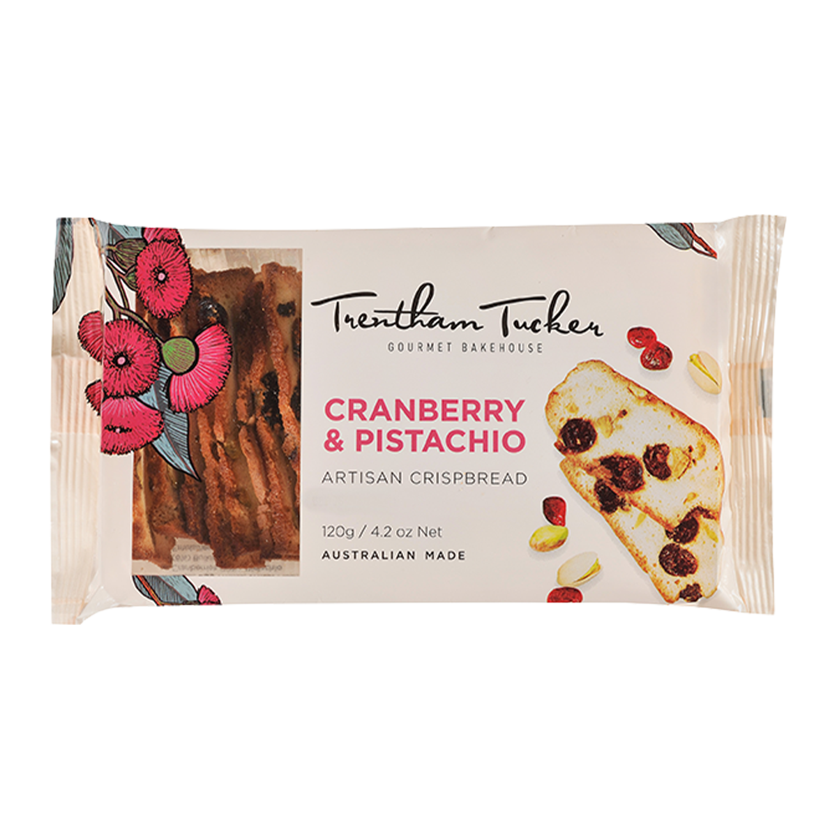 Trentham Tucker Cranberry and Pistachio Crispbread 120g