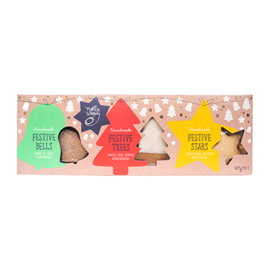 Molly Woppy Festive Cookie Trio Pack 405g