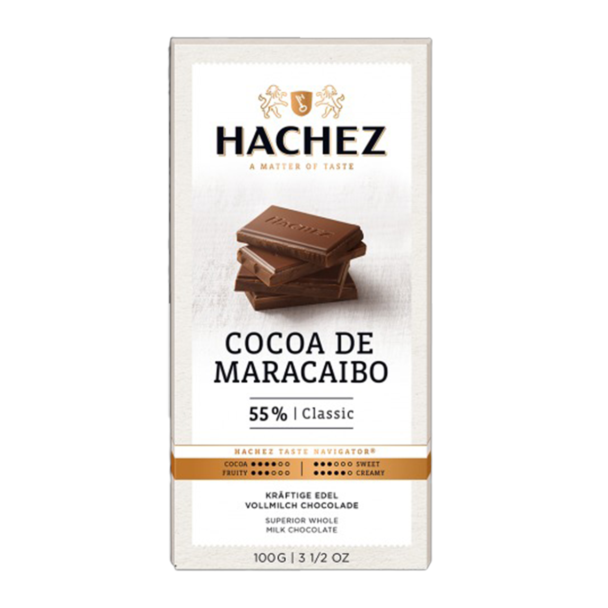 Hachez Maracaib 55% Cocoa Milk Chocolate 100g