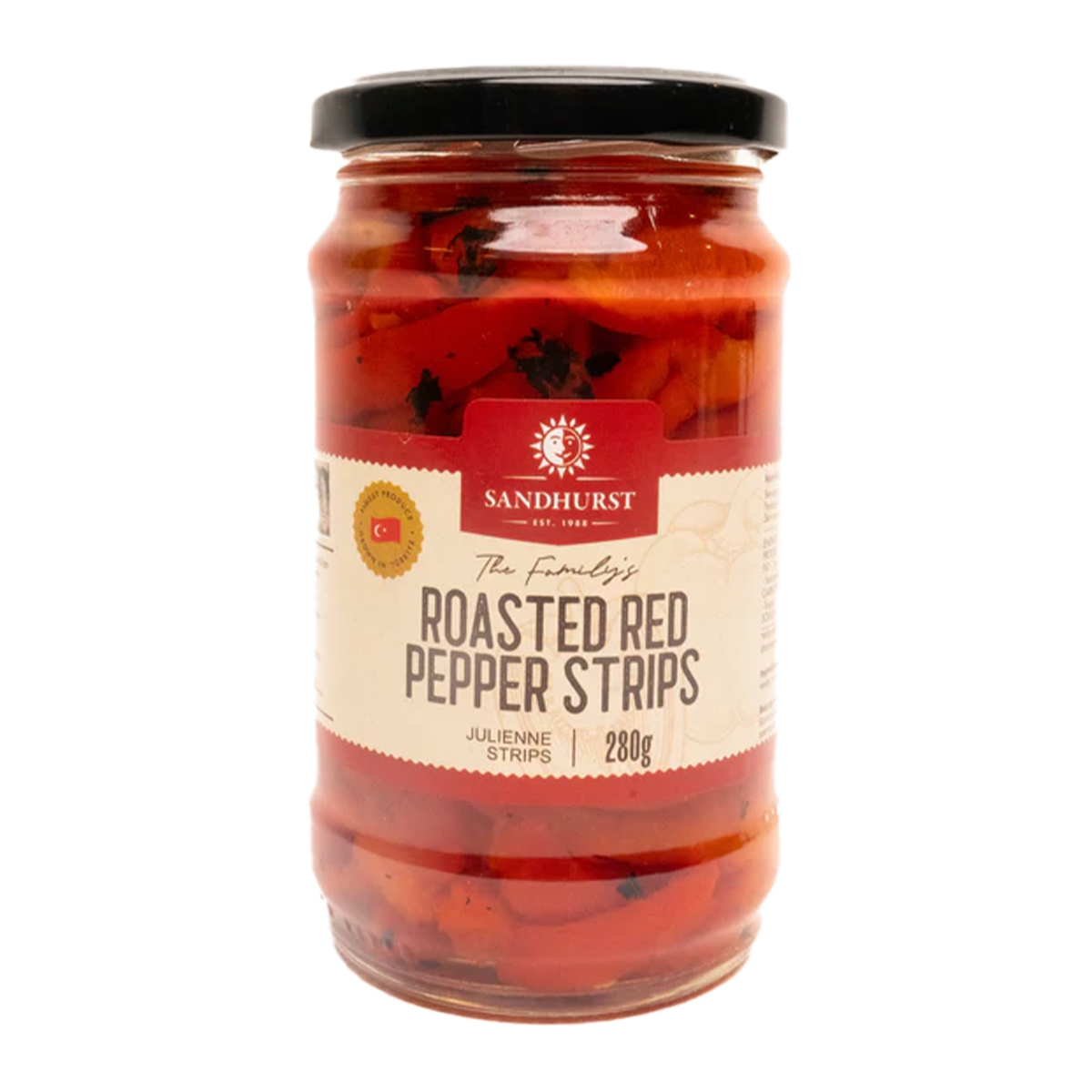 Sandhurst Roasted Red Pepper Strips 280g