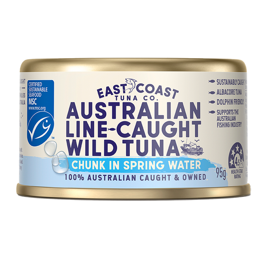 East Coast Tuna Co Australian Wild Tuna Chunk in Spring Water 95g