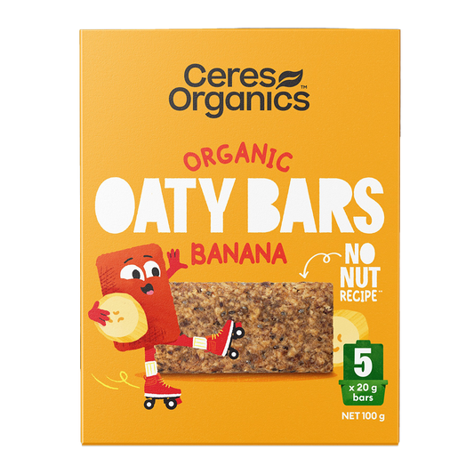 Ceres Organics Oaty Bars Banana x5 100g