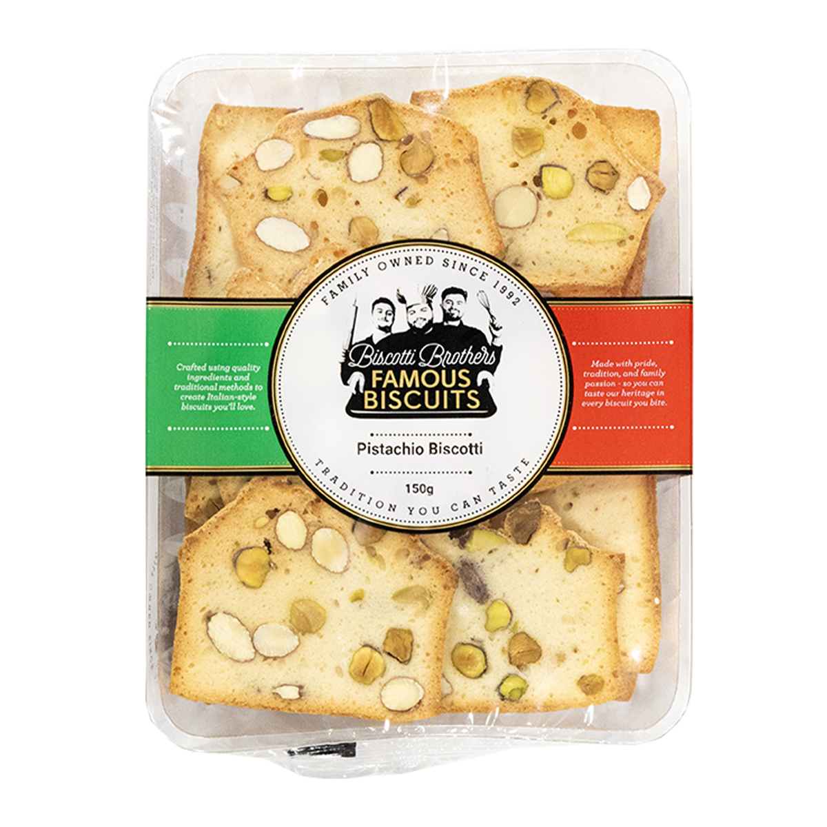 Famous Biscuits Pistachio Biscotti 150g