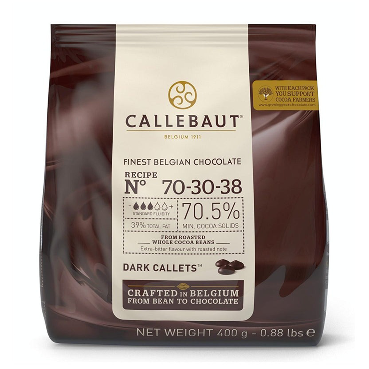 Callebaut Dark Chocolate Callets 70% 400g