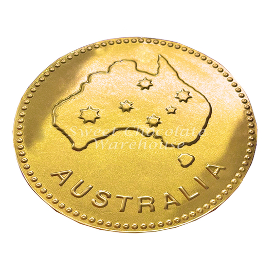 Ginacoins Chocolate Gold Medallion 100mm 58g