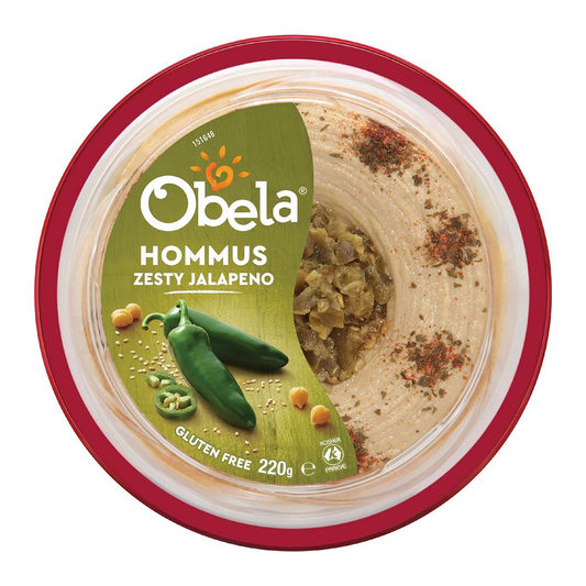 Obela Hommus Zesty Jalapeno 220g