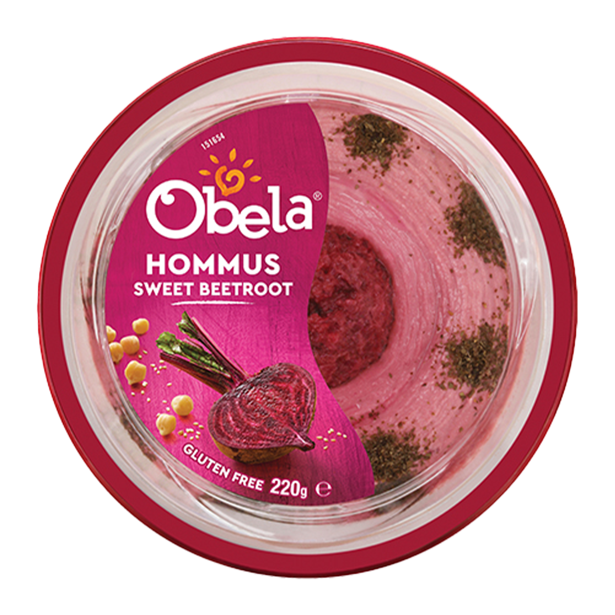 Obela Hommus Beetroot 220g