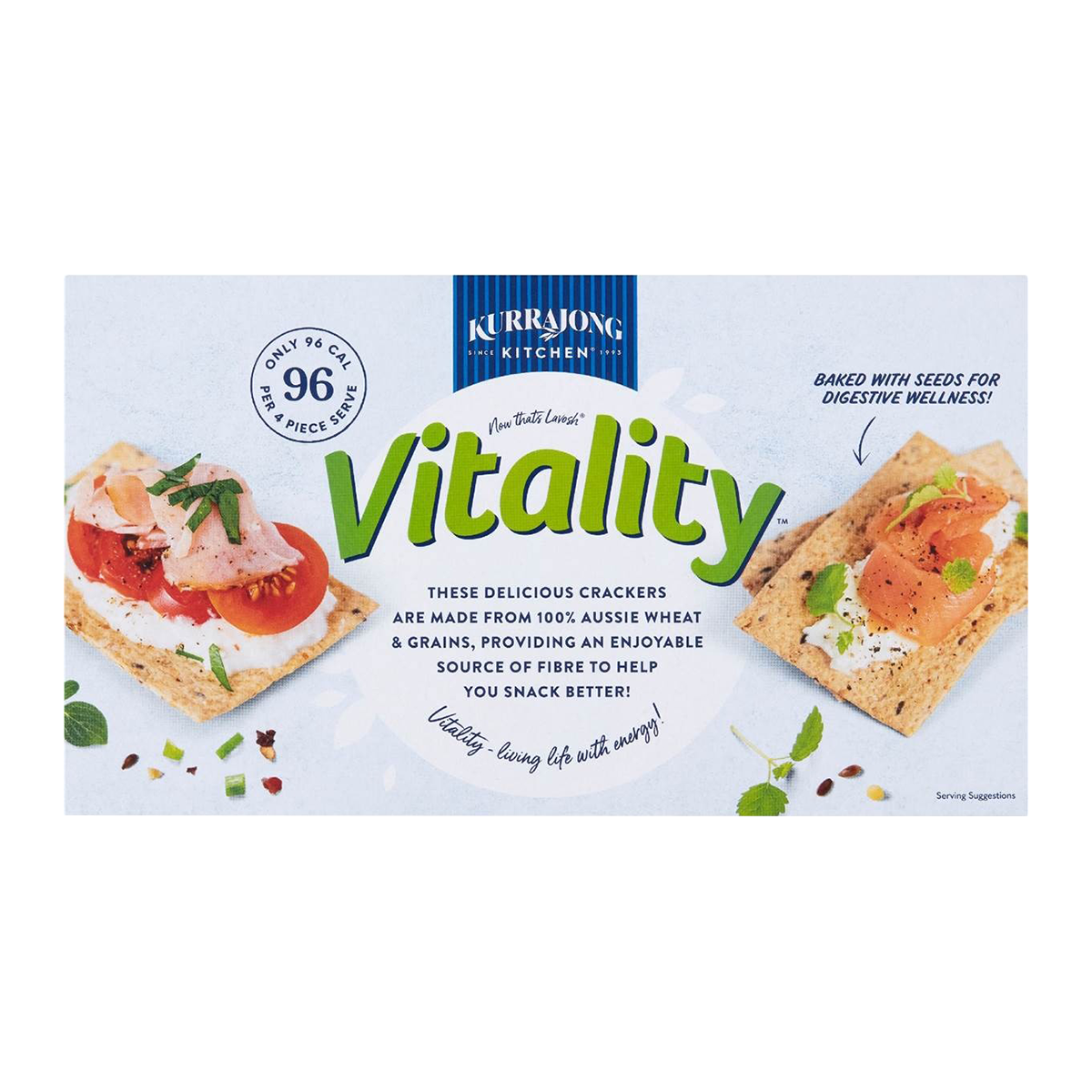 Kurrajong Kitchen Vitality Crackers 150g