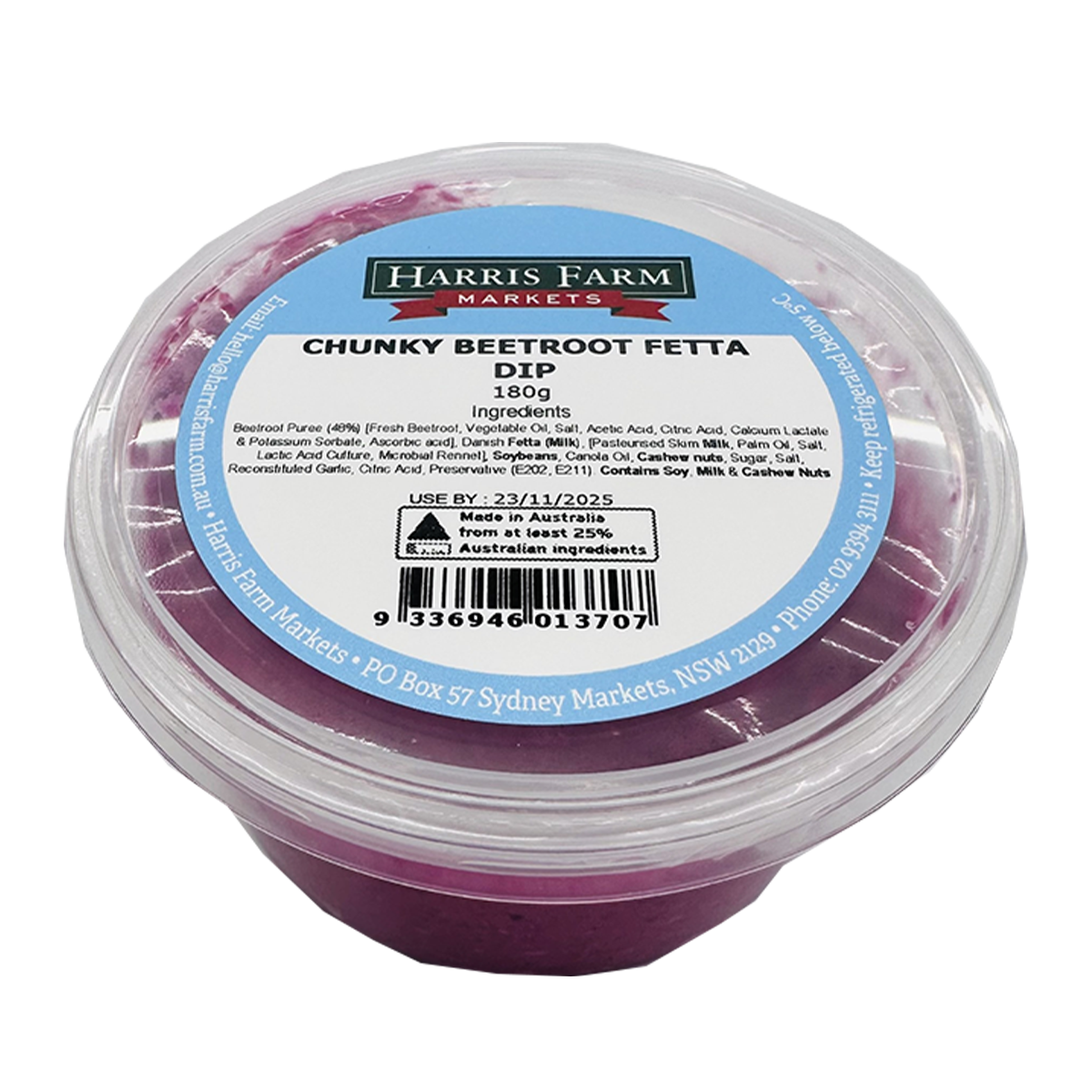 Harris Farm Chunky Beetroot Fetta Dip 180g