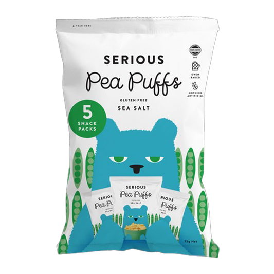 Serious Pea Puffs Sea Salt Multipack x5 75g