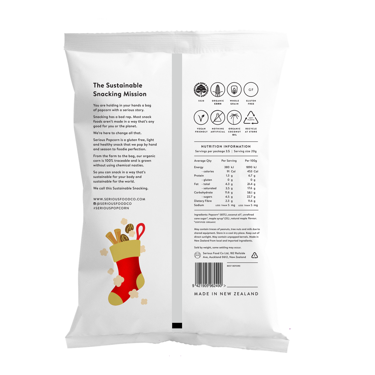 Serious Popcorn Real Maple 70g