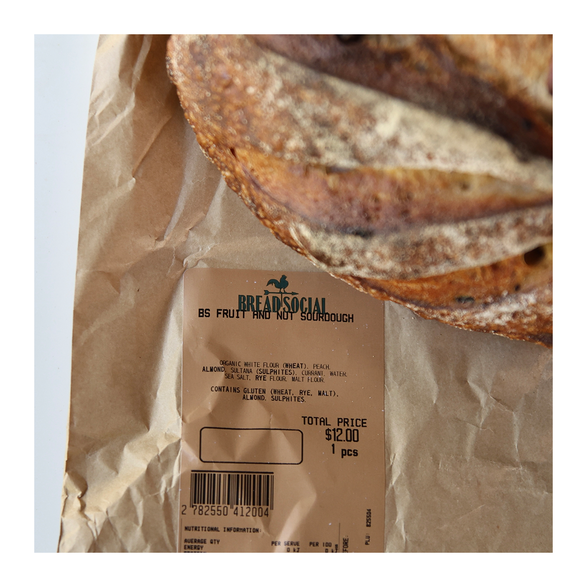 Bread Social Fruit and Nut Sourdough 670g