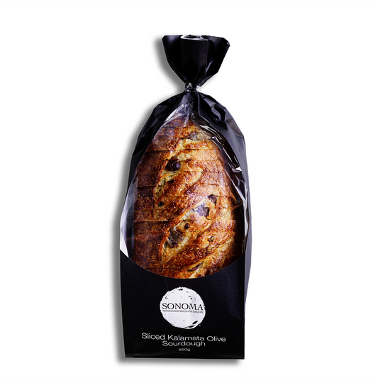 Sonoma Sliced Kalamata Olive Sourdough 650g