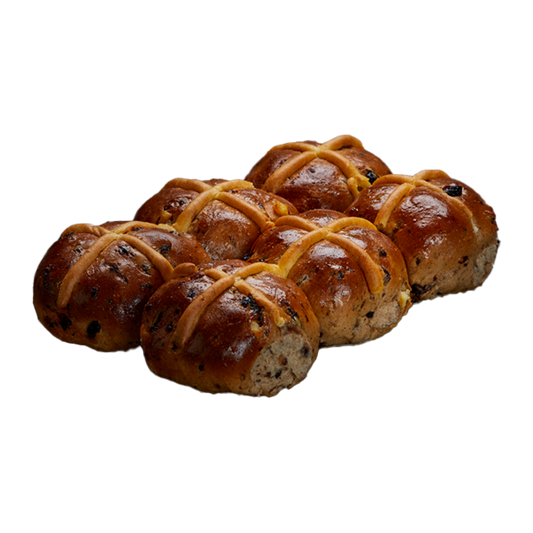 Three Mills Bakery Hot Cross Buns x6 Pack