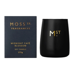 Moss St Large Candle Midnight Cafe Blosssom 370g