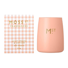 Moss St Large Candle Juicy Peach and Vetiver 370g