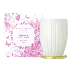 Peppermint Grove Candle Freesia and White Musk 370g