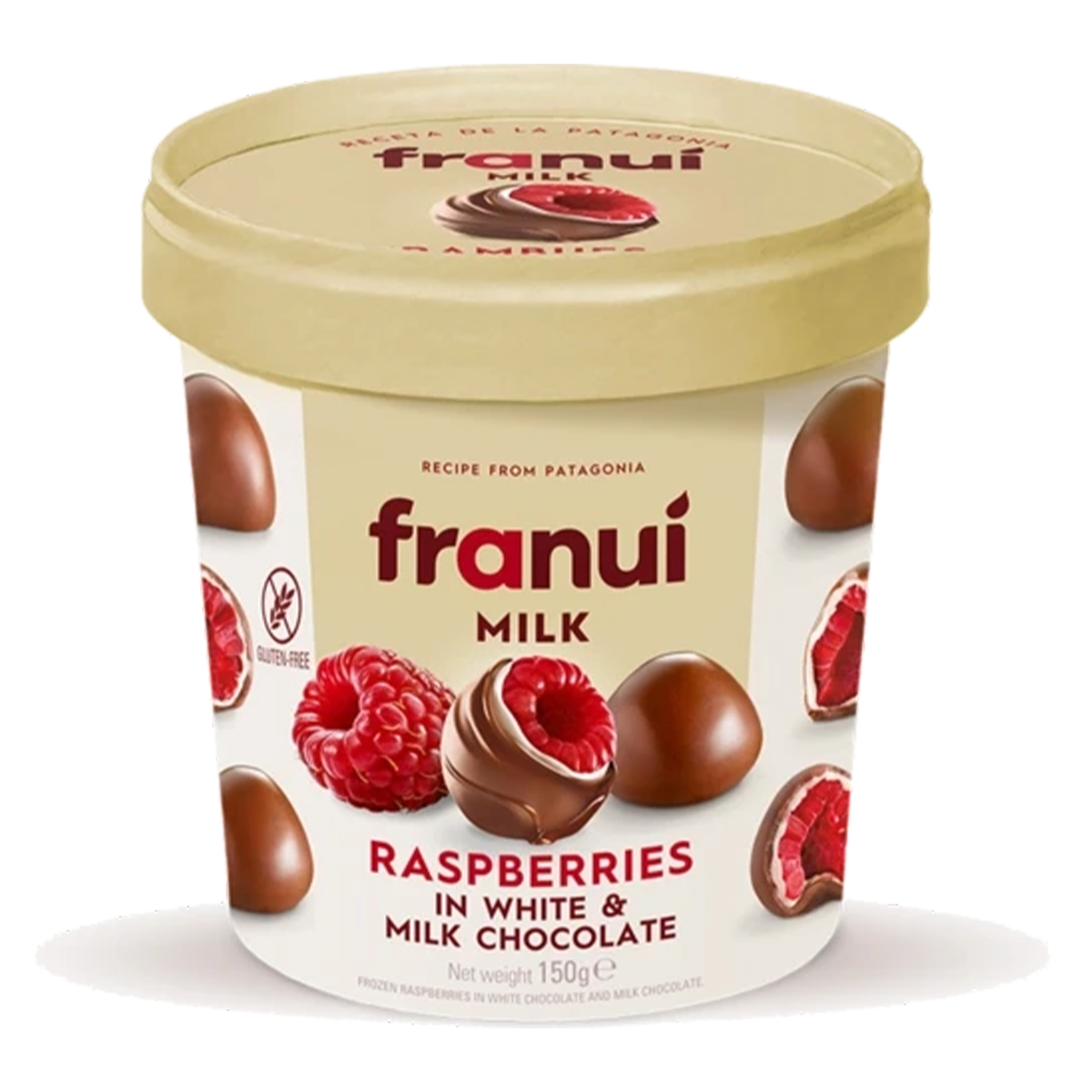 Franui Raspberries in White & Milk Chocolate 150g