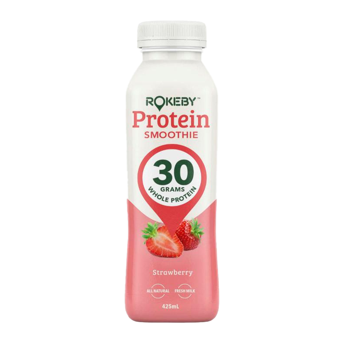 Rokeby Protein Smoothie Strawberry 425ml