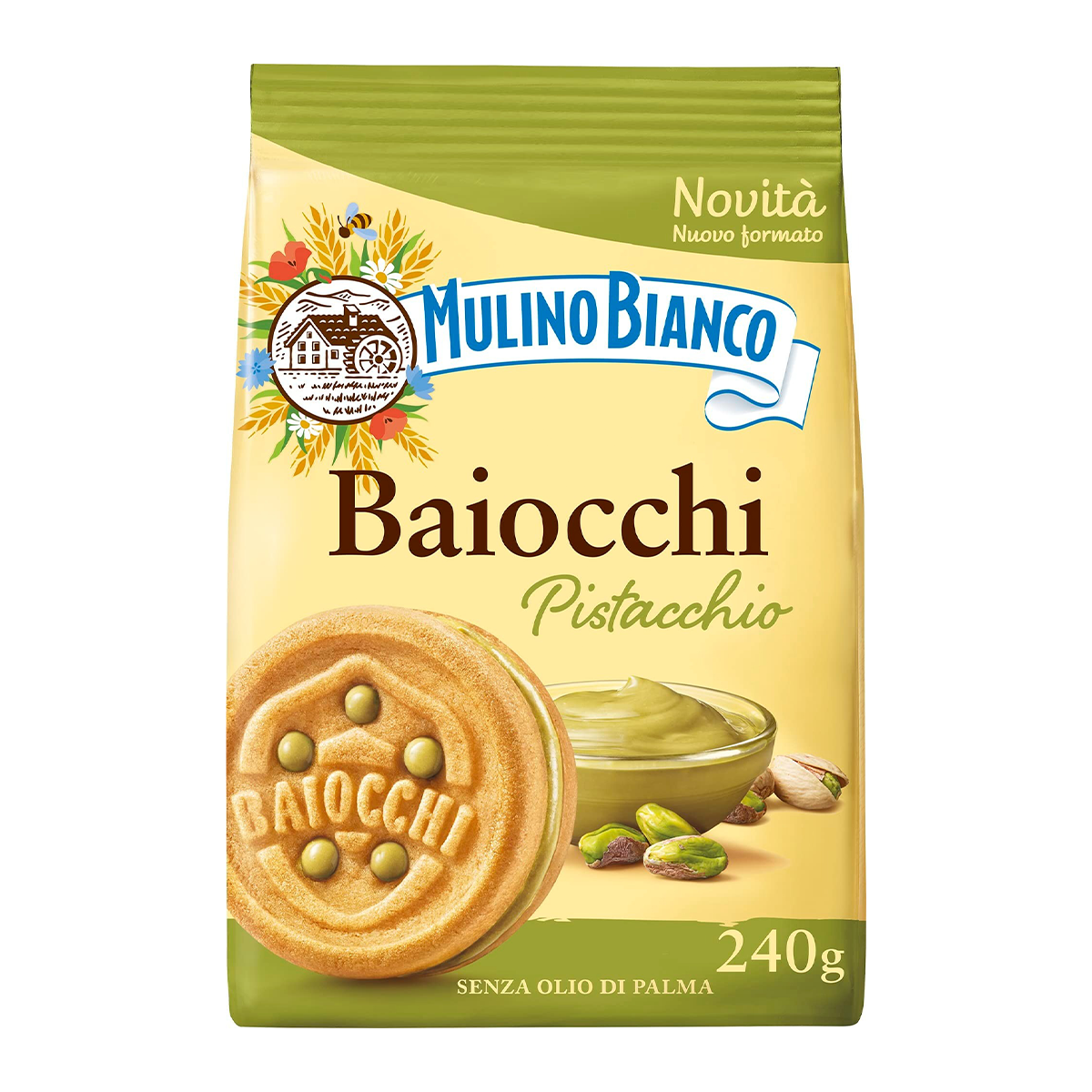 Mulino Bianco Baiocchi Pistachio 240g