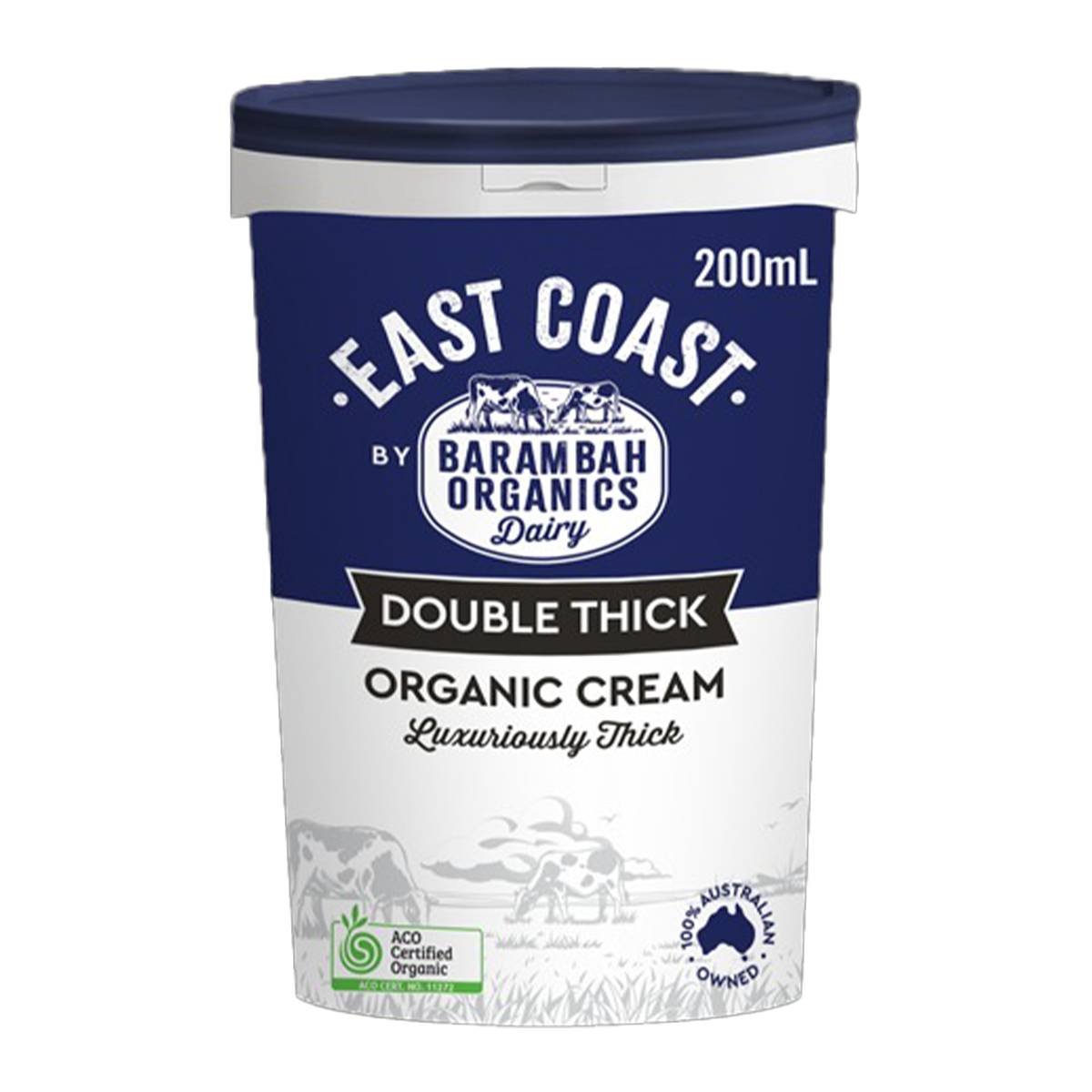 Barambah Organic Double Thick Organic Cream 200ml