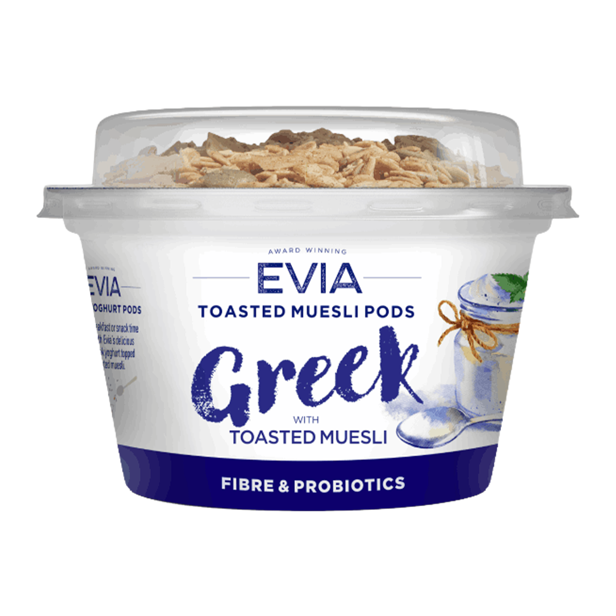 Evia Greek Style Yoghurt Pods with Toasted Muesli 170g