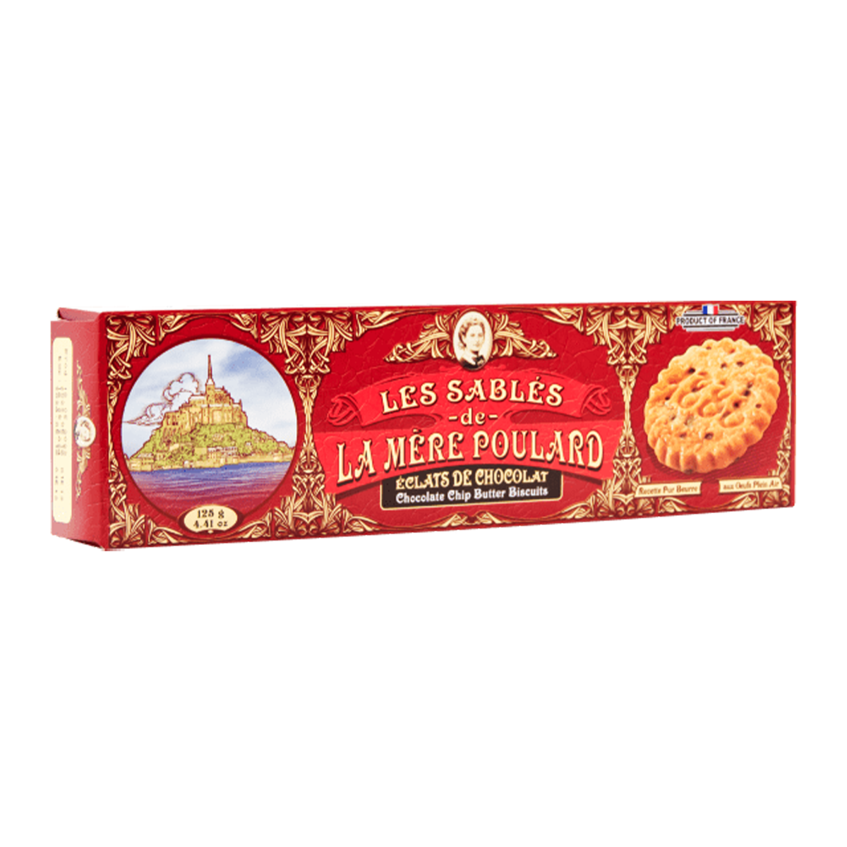 La Mere Poulard Chocolate Chip Butter Cookies 125g
