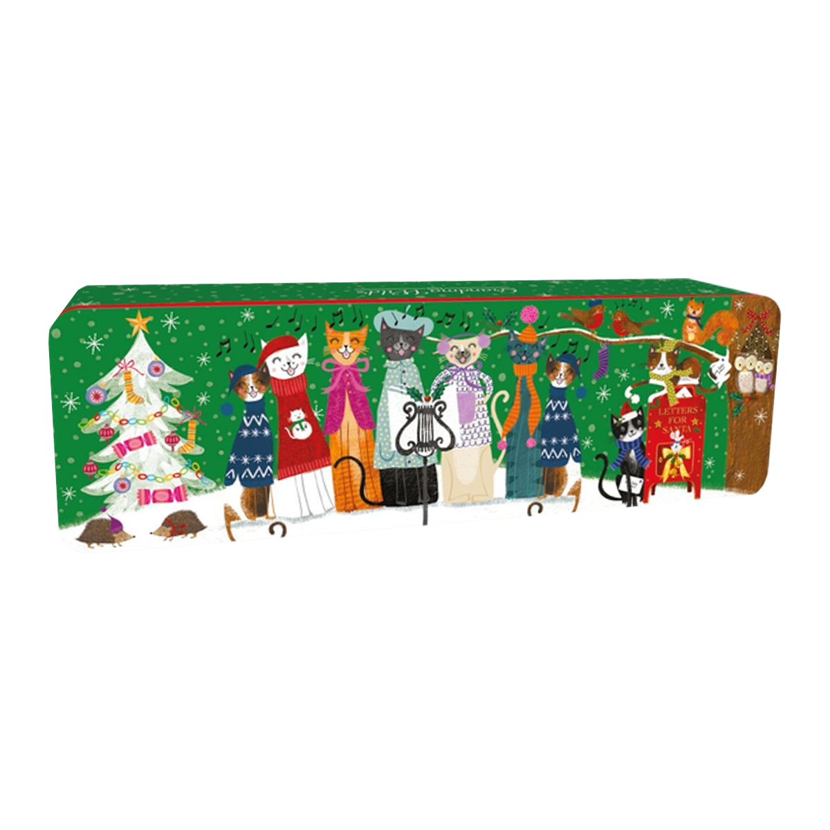 Grandma Wild Cats Christmas Rectangle Tin 200g