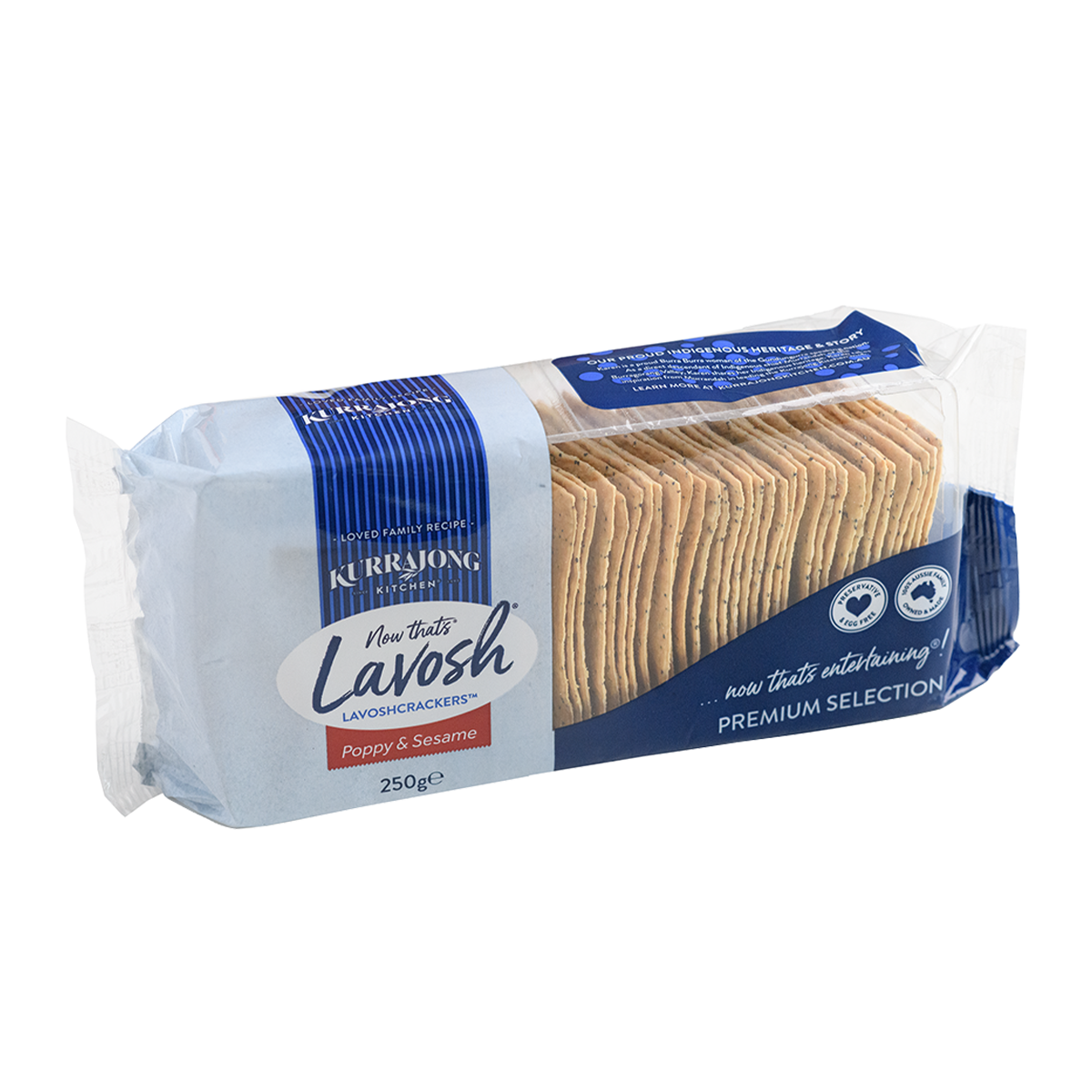 Kurrajong Kitchen Lavosh Poppy and Sesame 250g