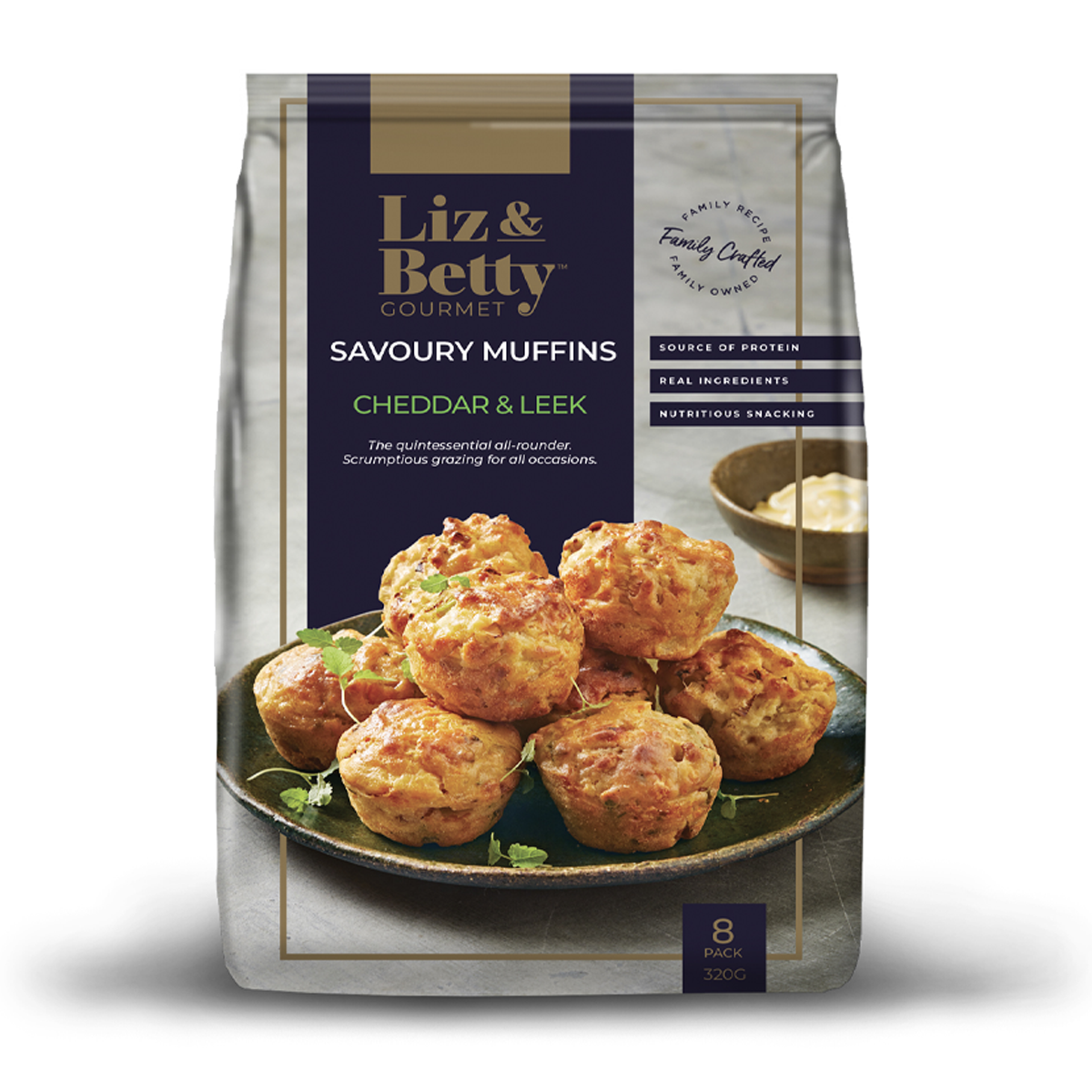Liz & Betty Cheddar & Leek Muffin 320g