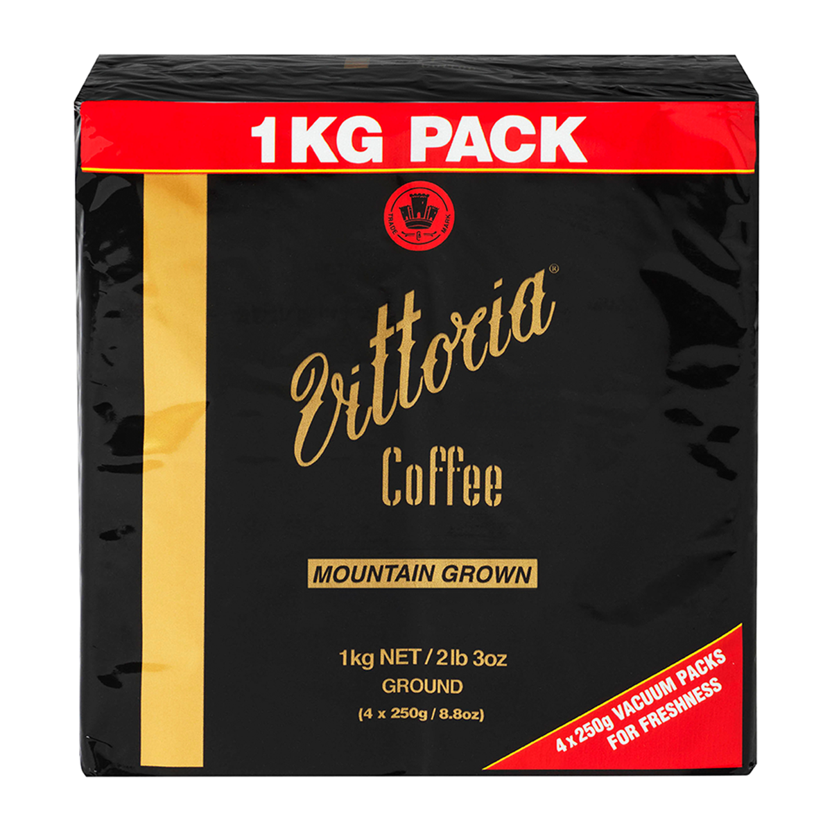 Vittoria Coffee Mountain Grown Ground Coffee 4x250g