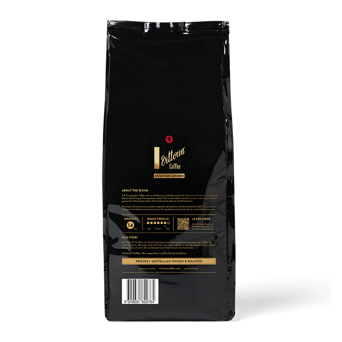 Vittoria Coffee Mountain Grown Coffee Beans 1kg
