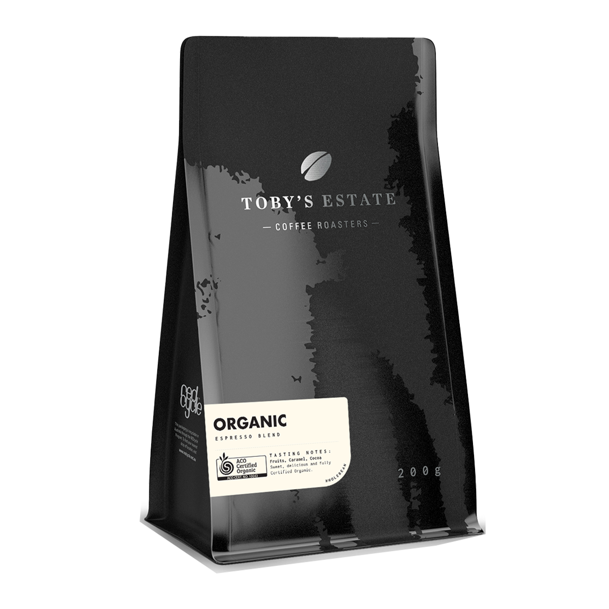 Toby's Estate Organic Blend Espresso Roast Coffee Bean 200g