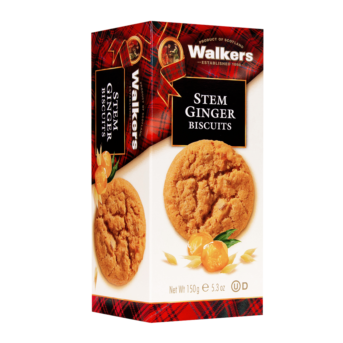 Walkers Stem Ginger Biscuit 150g