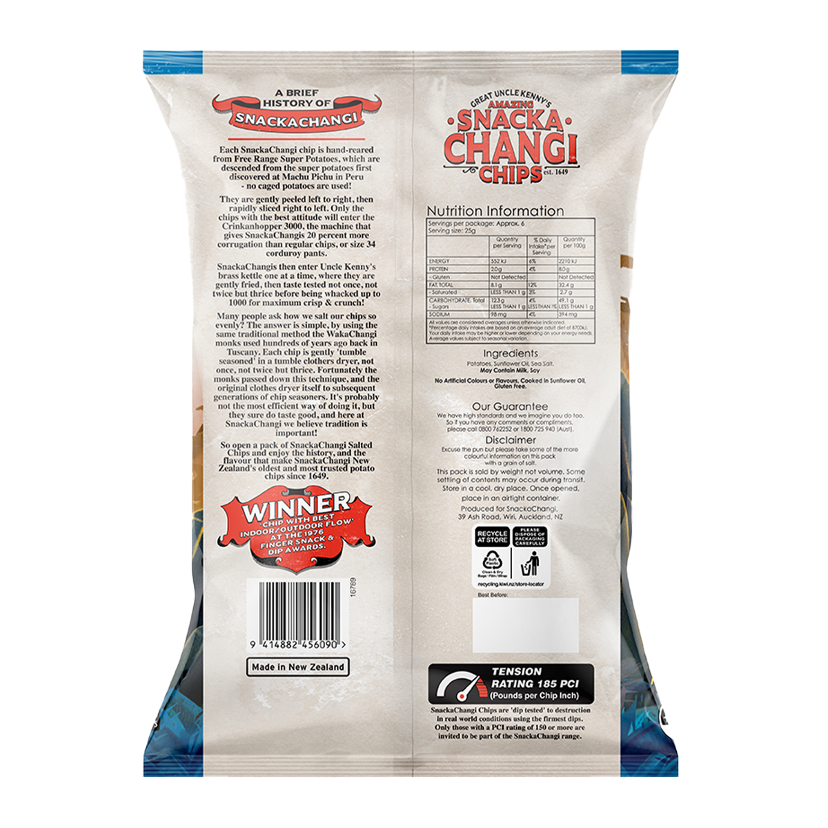 Snacka Changi Chips Salted 150g