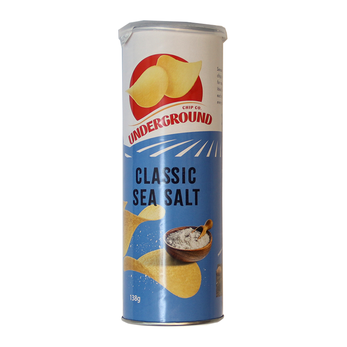 Underground Chip Co Classic Sea Salt Chips 138g