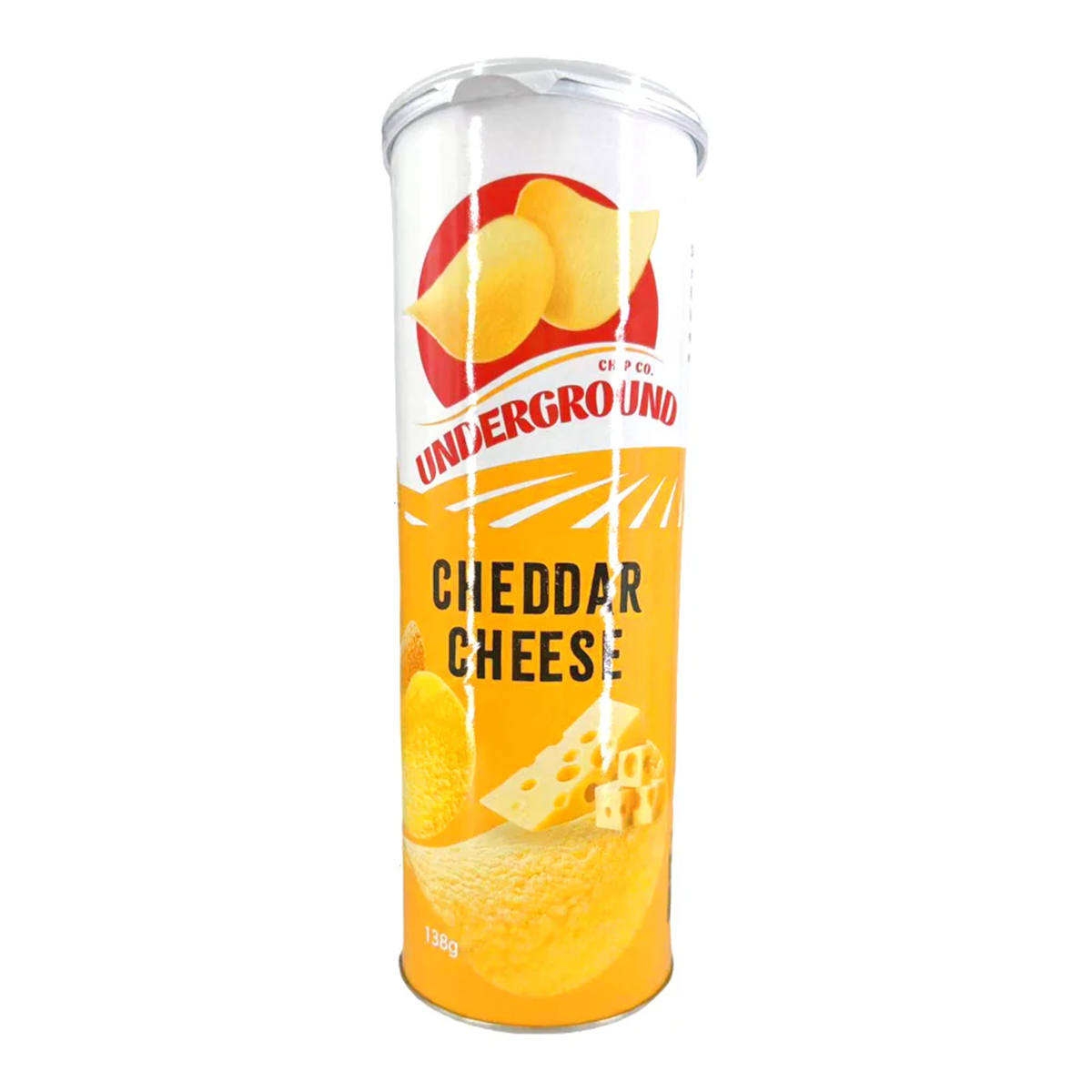 Underground Chip Co Cheddar Cheese Chips 138g