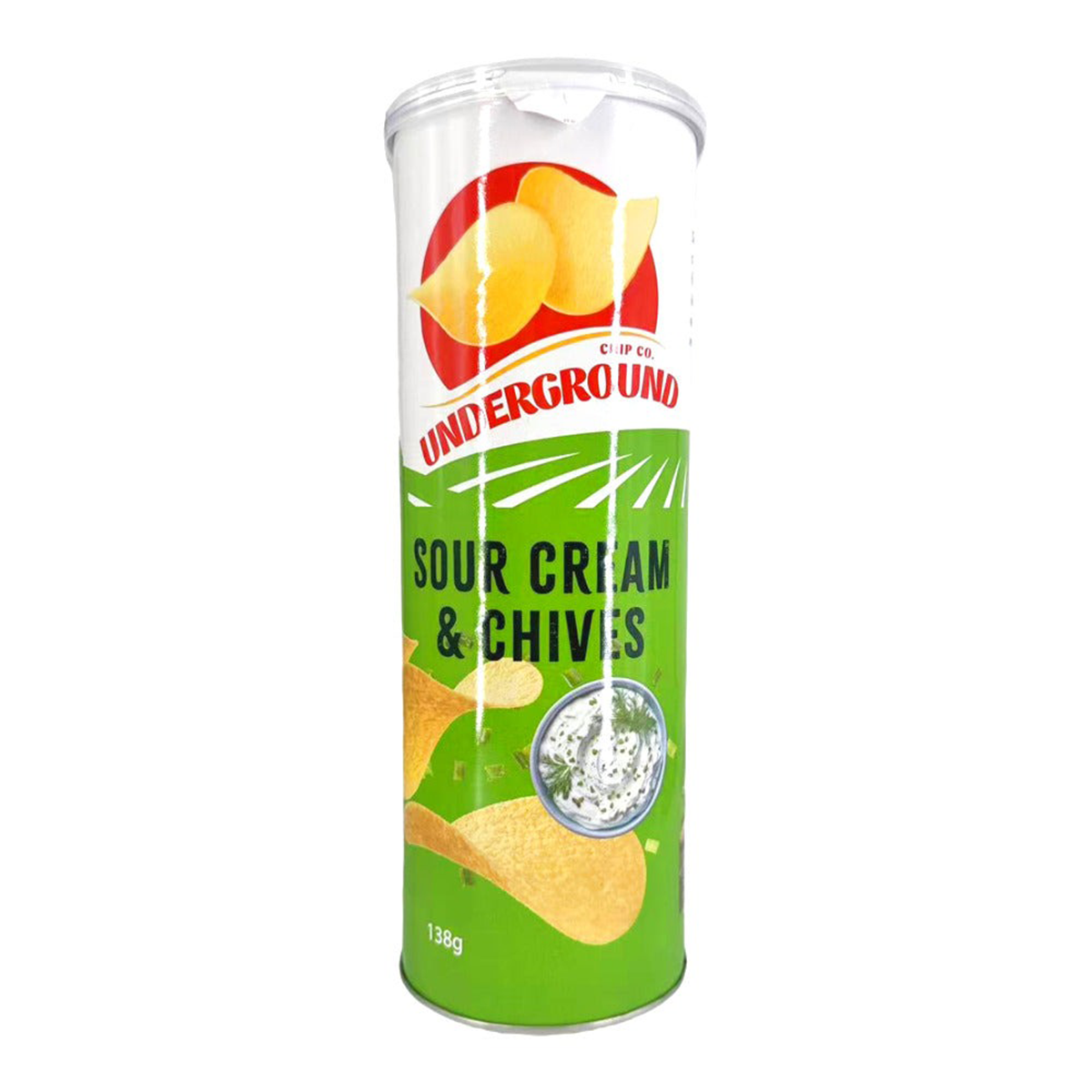 Underground Chip Co. Sour Cream & Chives Chips 138g