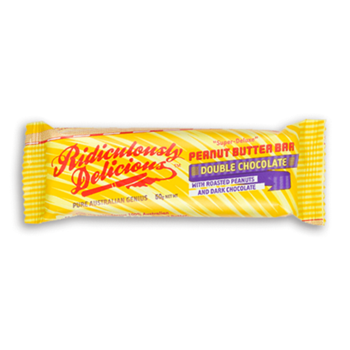Ridiculously Delicious Peanut Butter Double Chocolate Bar 50g | Harris Farm Markets Online