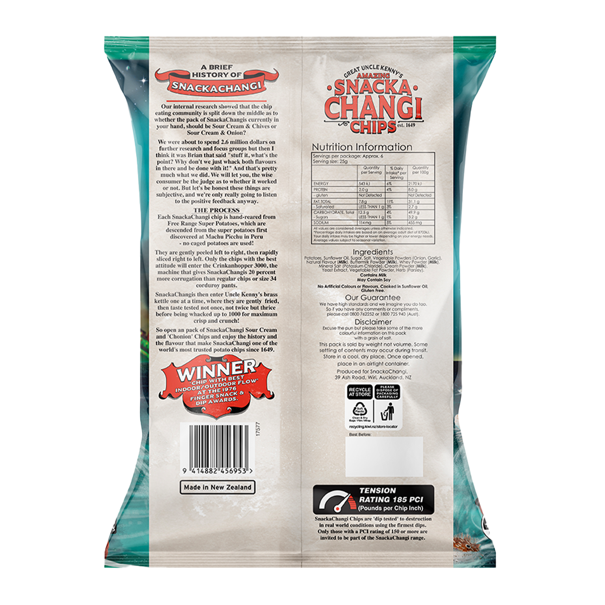 Snackachangi Chips Sour Cream 150g